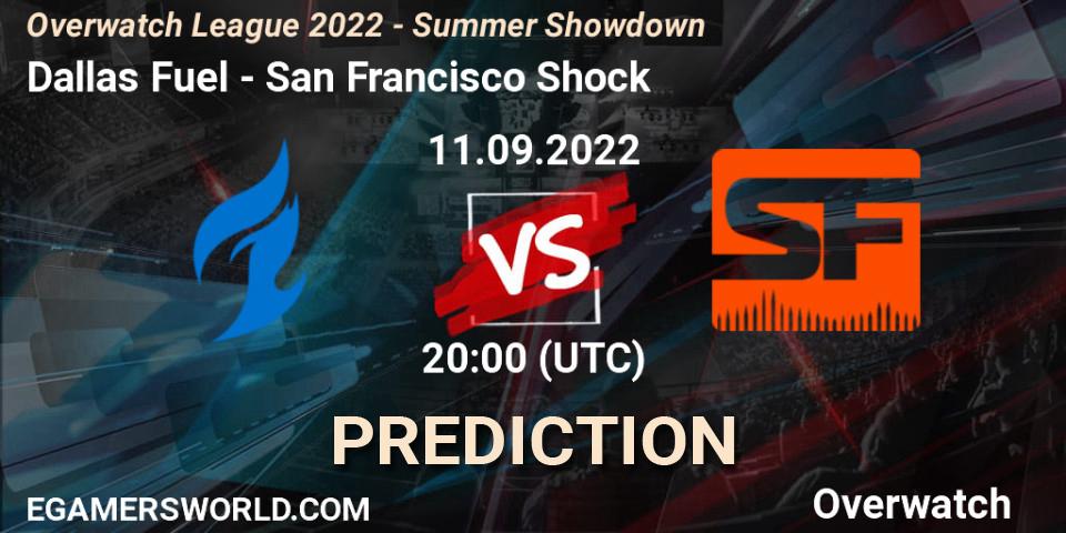 Dallas Fuel - San Francisco Shock: прогноз. 11.09.22, Overwatch, Overwatch League 2022 - Summer Showdown