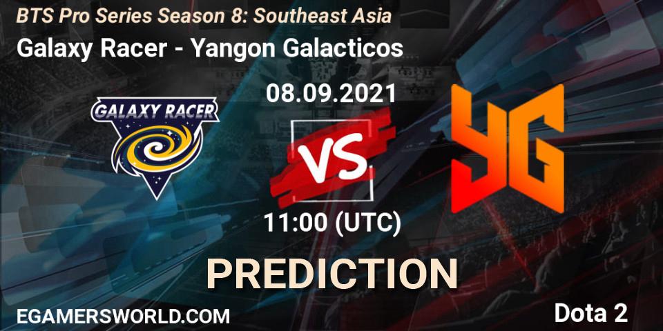 Galaxy Racer - Yangon Galacticos: прогноз. 15.09.2021 at 09:00, Dota 2, BTS Pro Series Season 8: Southeast Asia