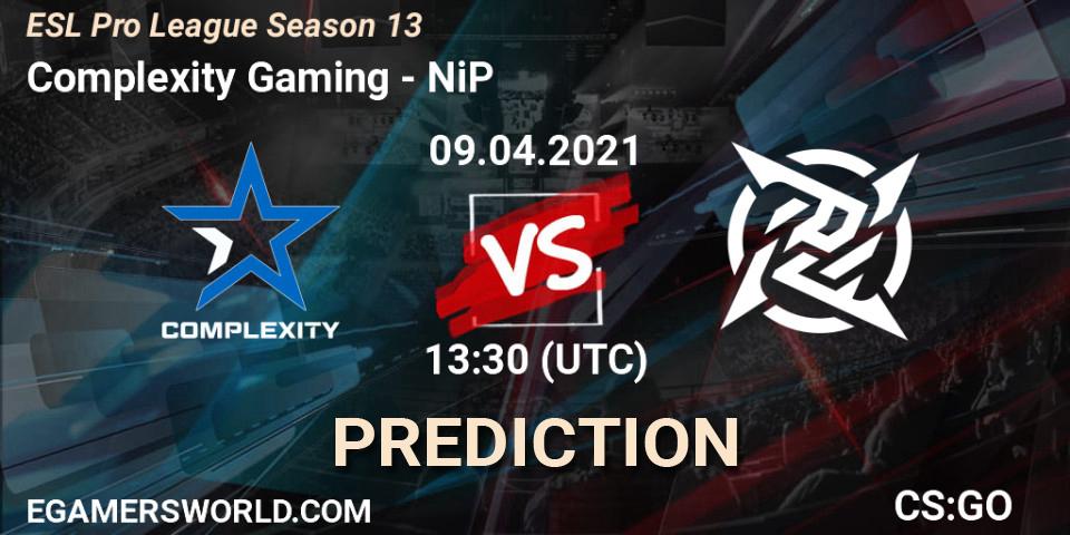 Complexity Gaming - NiP: прогноз. 09.04.2021 at 13:30, Counter-Strike (CS2), ESL Pro League Season 13