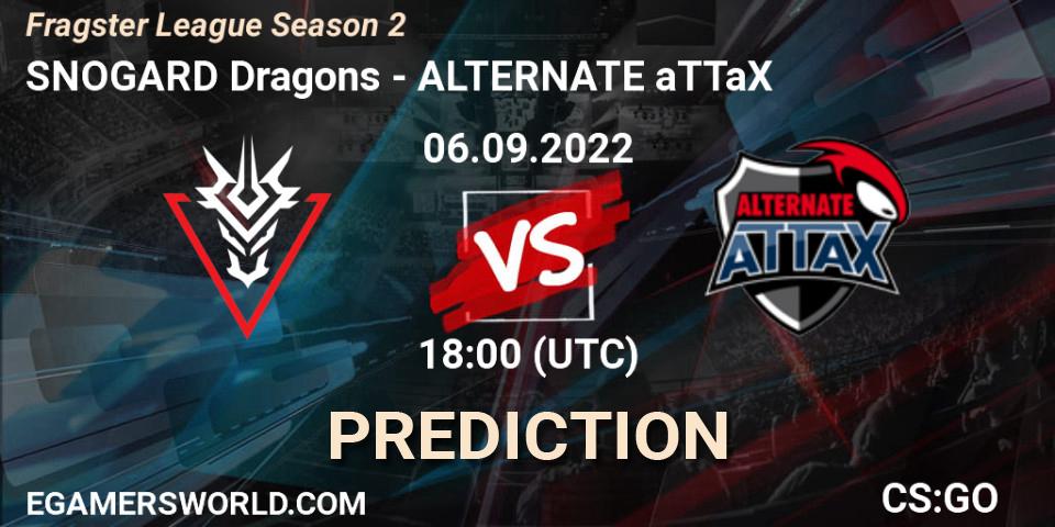 SNOGARD Dragons - ALTERNATE aTTaX: прогноз. 21.09.2022 at 17:00, Counter-Strike (CS2), Fragster League Season 2
