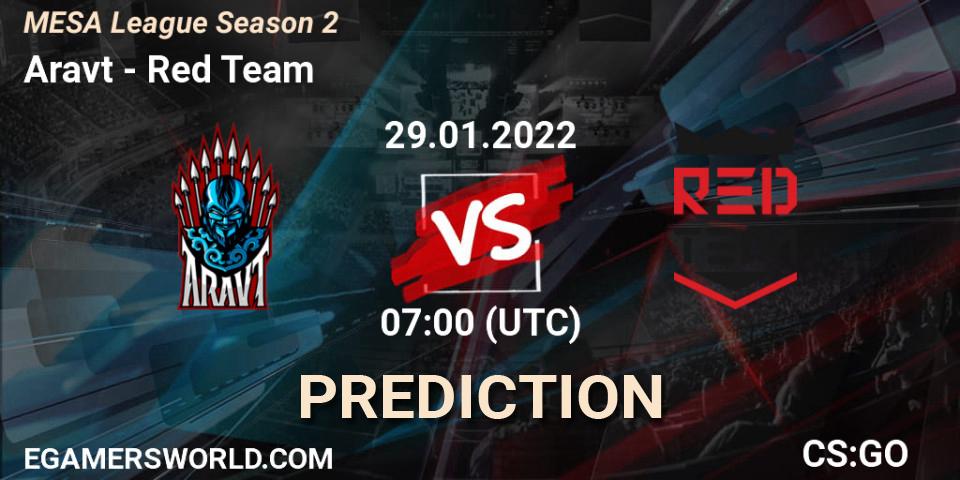 Aravt - Red Team: прогноз. 29.01.2022 at 07:00, Counter-Strike (CS2), MESA League Season 2
