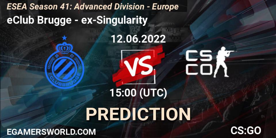 eClub Brugge - ex-Singularity: прогноз. 12.06.2022 at 15:00, Counter-Strike (CS2), ESEA Season 41: Advanced Division - Europe