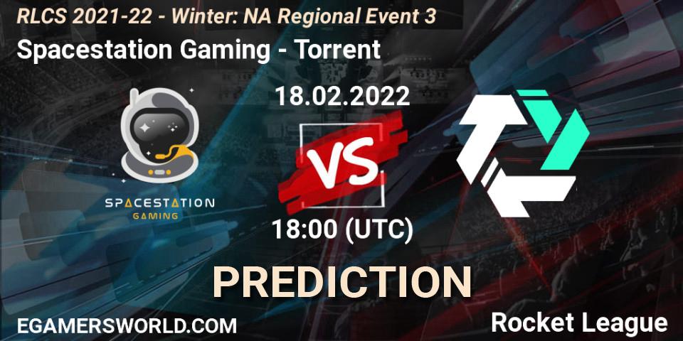 Spacestation Gaming - Torrent: прогноз. 18.02.2022 at 18:00, Rocket League, RLCS 2021-22 - Winter: NA Regional Event 3