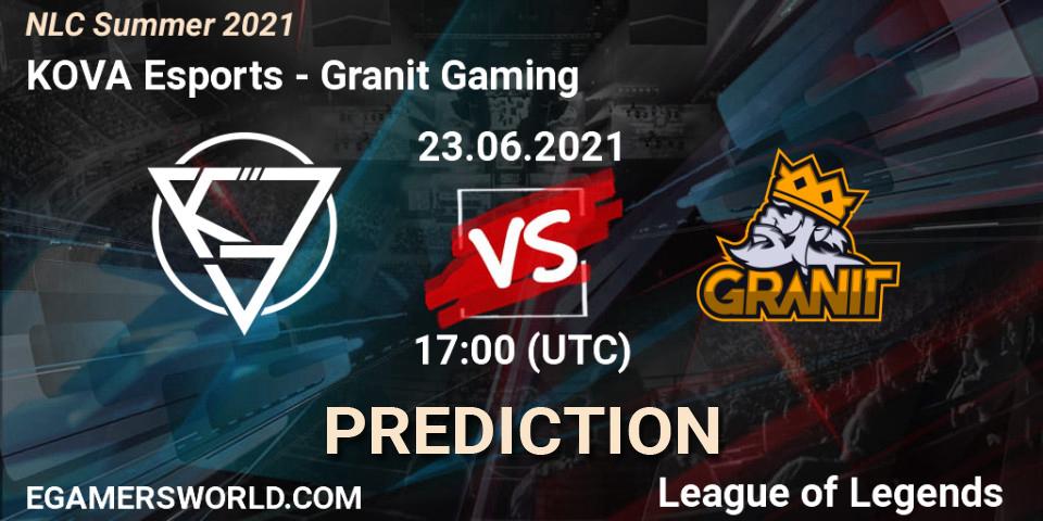 KOVA Esports - Granit Gaming: прогноз. 23.06.2021 at 17:00, LoL, NLC Summer 2021