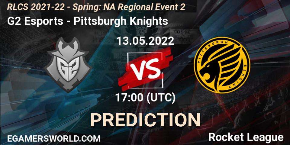 G2 Esports - Pittsburgh Knights: прогноз. 13.05.2022 at 17:00, Rocket League, RLCS 2021-22 - Spring: NA Regional Event 2