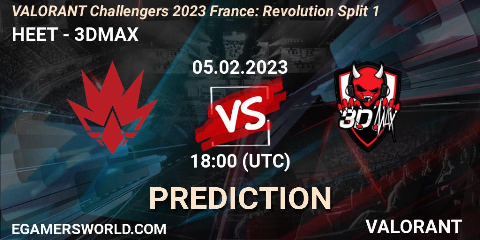 HEET - 3DMAX: прогноз. 05.02.23, VALORANT, VALORANT Challengers 2023 France: Revolution Split 1