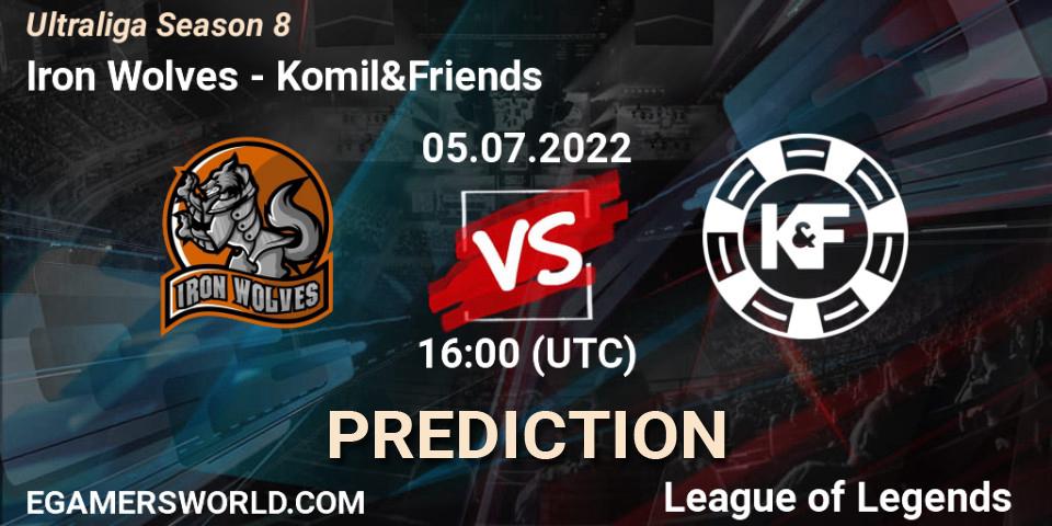 Iron Wolves - Komil&Friends: прогноз. 05.07.2022 at 16:00, LoL, Ultraliga Season 8