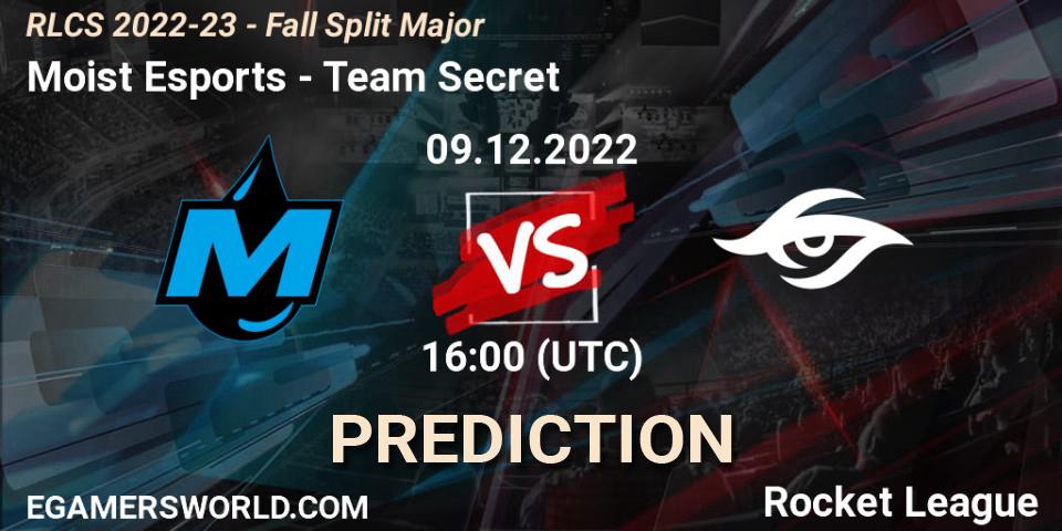 Moist Esports - Team Secret: прогноз. 09.12.22, Rocket League, RLCS 2022-23 - Fall Split Major