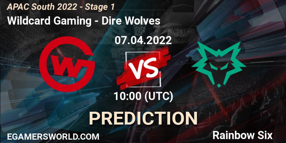 Wildcard Gaming - Dire Wolves: прогноз. 07.04.2022 at 10:00, Rainbow Six, APAC South 2022 - Stage 1