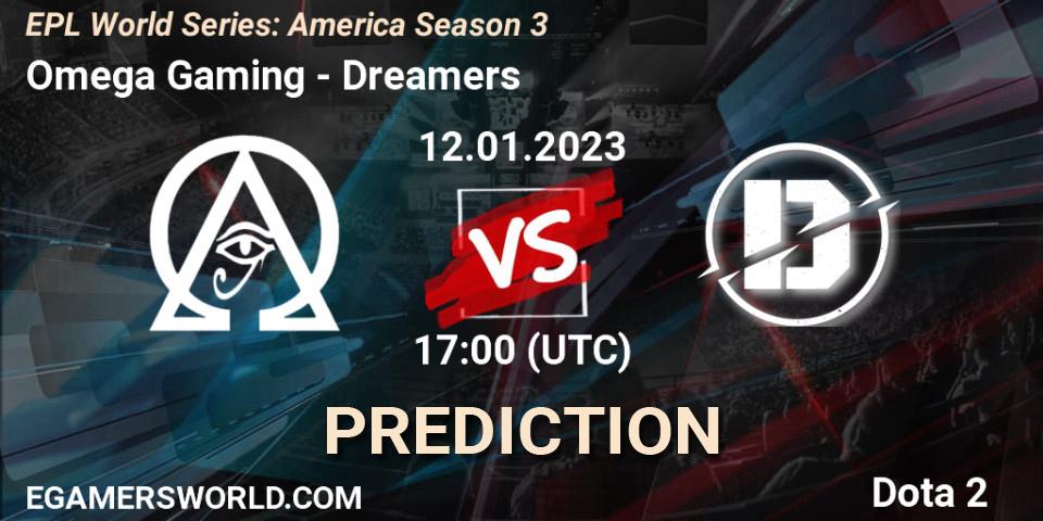 Omega Gaming - Dreamers: прогноз. 12.01.23, Dota 2, EPL World Series: America Season 3