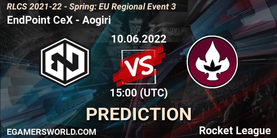 EndPoint CeX - Aogiri: прогноз. 10.06.2022 at 15:00, Rocket League, RLCS 2021-22 - Spring: EU Regional Event 3