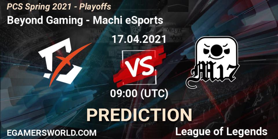Beyond Gaming - Machi eSports: прогноз. 17.04.2021 at 09:00, LoL, PCS Spring 2021 - Playoffs