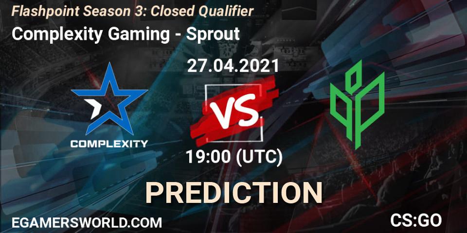 Complexity Gaming - Sprout: прогноз. 27.04.2021 at 19:10, Counter-Strike (CS2), Flashpoint Season 3: Closed Qualifier
