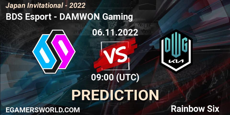 BDS Esport - DAMWON Gaming: прогноз. 06.11.2022 at 09:00, Rainbow Six, Japan Invitational - 2022
