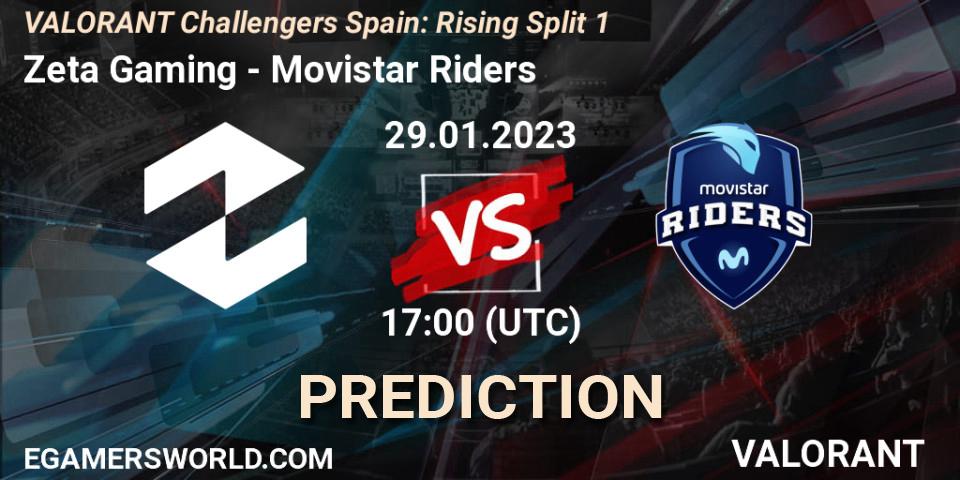 Zeta Gaming - Movistar Riders: прогноз. 29.01.23, VALORANT, VALORANT Challengers 2023 Spain: Rising Split 1