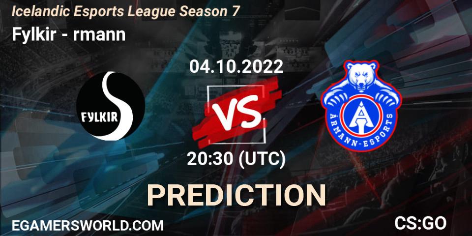 Fylkir - Ármann: прогноз. 04.10.2022 at 20:30, Counter-Strike (CS2), Icelandic Esports League Season 7