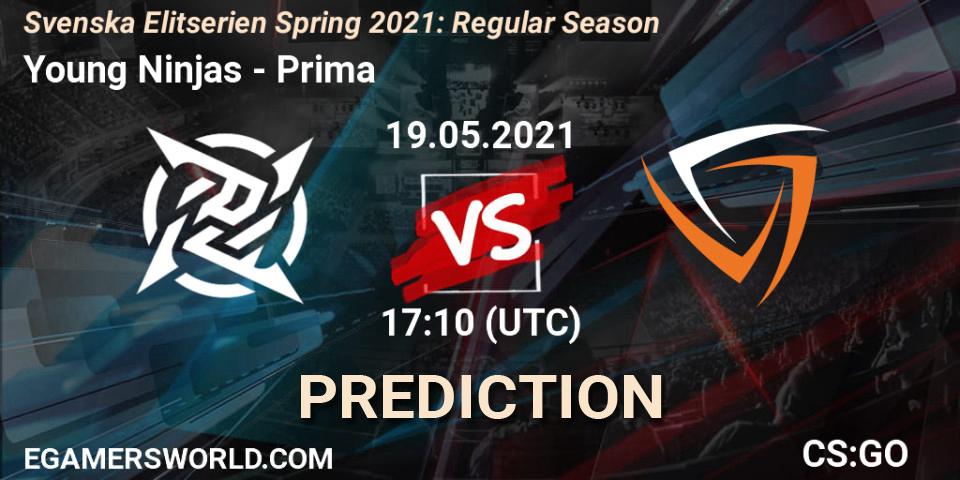 Young Ninjas - Prima: прогноз. 19.05.2021 at 17:10, Counter-Strike (CS2), Svenska Elitserien Spring 2021: Regular Season