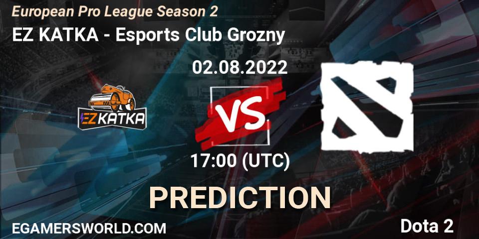 EZ KATKA - Esports Club Grozny: прогноз. 02.08.2022 at 17:00, Dota 2, European Pro League Season 2