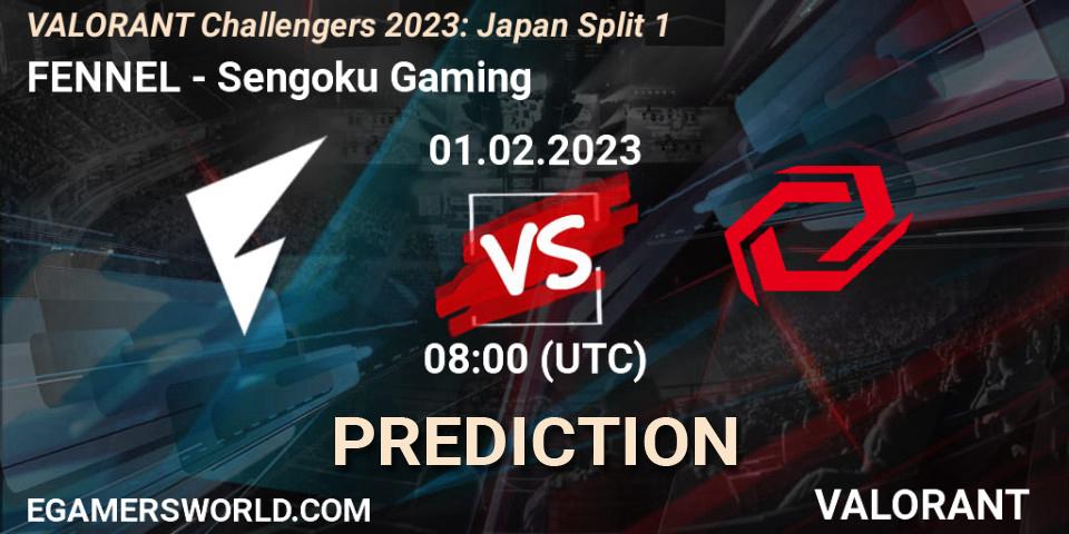 FENNEL - Sengoku Gaming: прогноз. 01.02.2023 at 08:00, VALORANT, VALORANT Challengers 2023: Japan Split 1