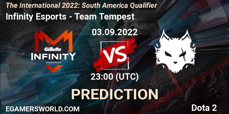 Infinity Esports - Team Tempest: прогноз. 03.09.2022 at 23:03, Dota 2, The International 2022: South America Qualifier