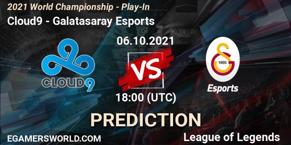 Cloud9 - Galatasaray Esports: прогноз. 06.10.2021 at 18:00, LoL, 2021 World Championship - Play-In