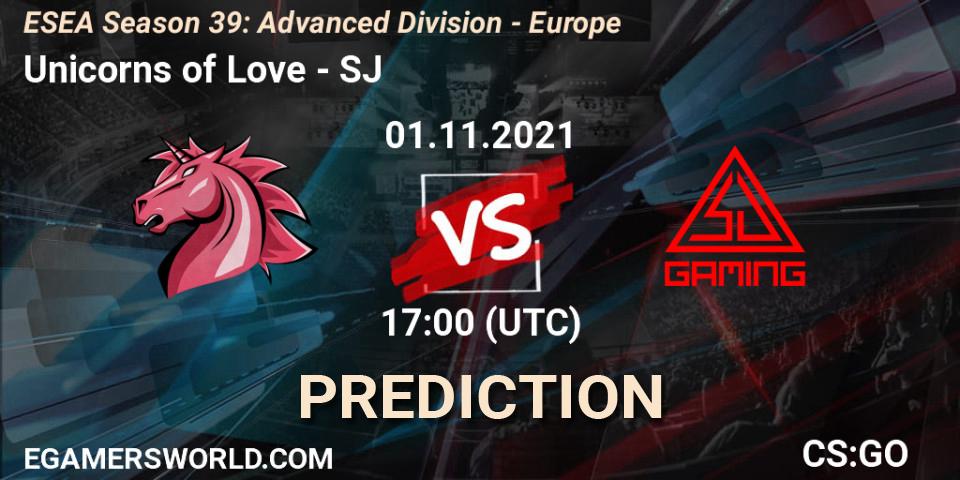 Unicorns of Love - SJ: прогноз. 01.11.21, CS2 (CS:GO), ESEA Season 39: Advanced Division - Europe