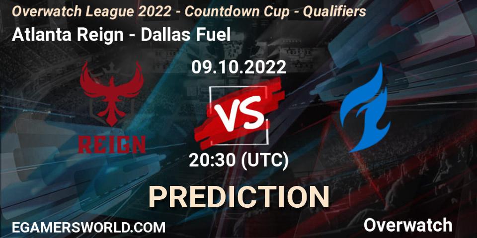 Atlanta Reign - Dallas Fuel: прогноз. 09.10.22, Overwatch, Overwatch League 2022 - Countdown Cup - Qualifiers