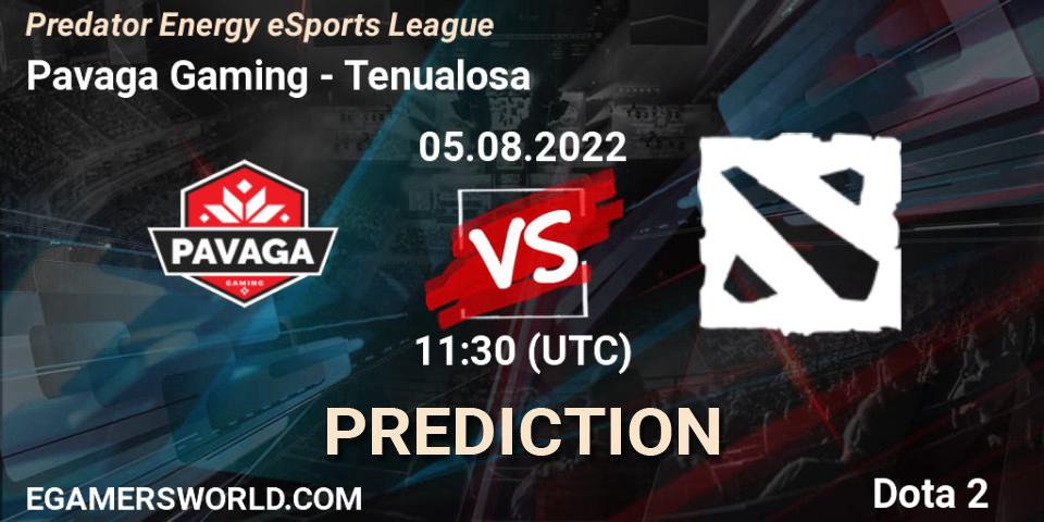 Pavaga Gaming - Tenualosa: прогноз. 05.08.2022 at 10:33, Dota 2, Predator Energy eSports League