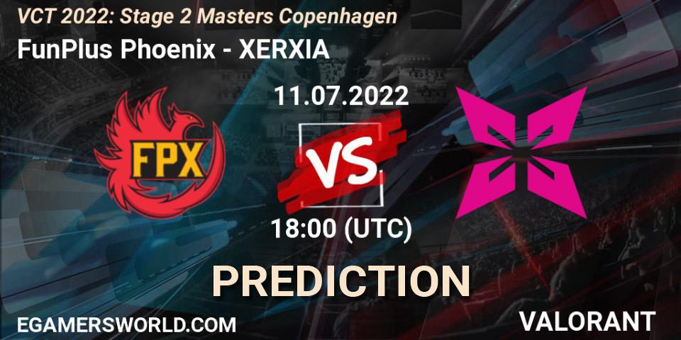 FunPlus Phoenix - XERXIA: прогноз. 11.07.2022 at 15:15, VALORANT, VCT 2022: Stage 2 Masters Copenhagen