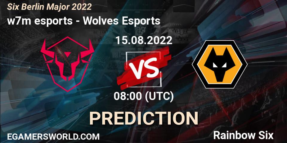 Wolves Esports - w7m esports: прогноз. 16.08.2022 at 11:20, Rainbow Six, Six Berlin Major 2022