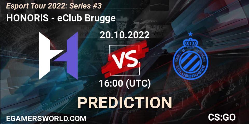 HONORIS - eClub Brugge: прогноз. 20.10.2022 at 16:00, Counter-Strike (CS2), Esport Tour 2022: Series #3