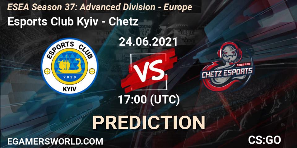 Esports Club Kyiv - Chetz: прогноз. 24.06.21, CS2 (CS:GO), ESEA Season 37: Advanced Division - Europe