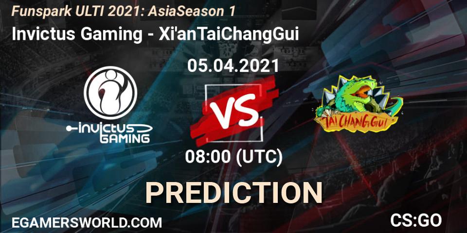 Invictus Gaming - Xi'anTaiChangGui: прогноз. 05.04.2021 at 08:35, Counter-Strike (CS2), Funspark ULTI 2021: Asia Season 1