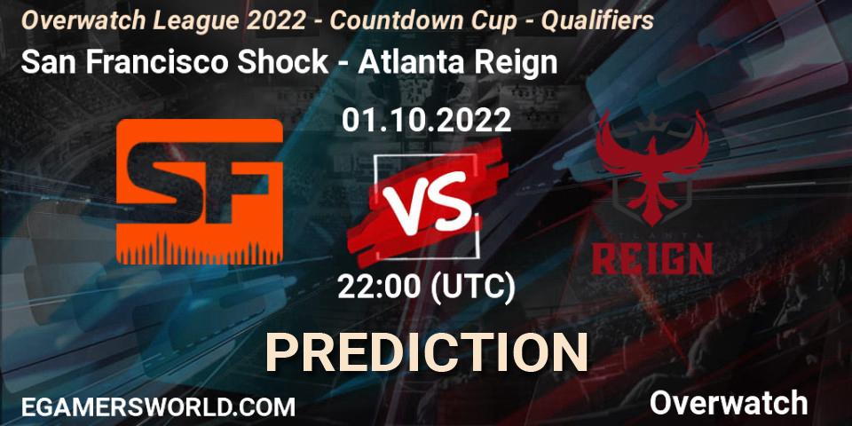 San Francisco Shock - Atlanta Reign: прогноз. 01.10.2022 at 22:30, Overwatch, Overwatch League 2022 - Countdown Cup - Qualifiers
