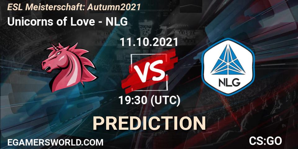 Unicorns of Love - NLG: прогноз. 11.10.2021 at 19:30, Counter-Strike (CS2), ESL Meisterschaft: Autumn 2021