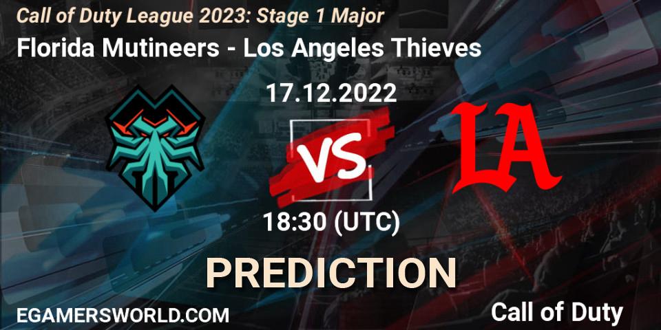 Florida Mutineers - Los Angeles Thieves: прогноз. 17.12.2022 at 18:30, Call of Duty, Call of Duty League 2023: Stage 1 Major