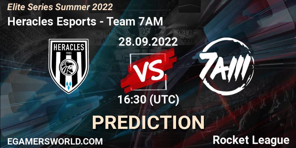 Heracles Esports - Team 7AM: прогноз. 28.09.2022 at 16:30, Rocket League, Elite Series Summer 2022