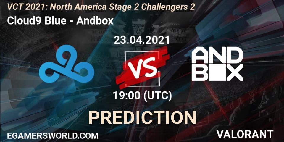 Cloud9 Blue - Andbox: прогноз. 23.04.21, VALORANT, VCT 2021: North America Stage 2 Challengers 2