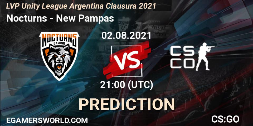 Nocturns - New Pampas: прогноз. 02.08.2021 at 21:00, Counter-Strike (CS2), LVP Unity League Argentina Clausura 2021