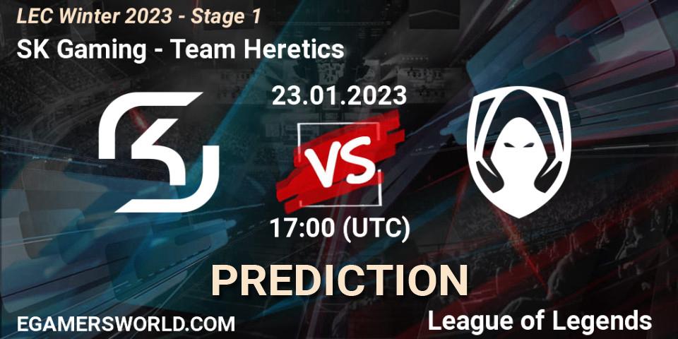 SK Gaming - Team Heretics: прогноз. 23.01.2023 at 17:00, LoL, LEC Winter 2023 - Stage 1
