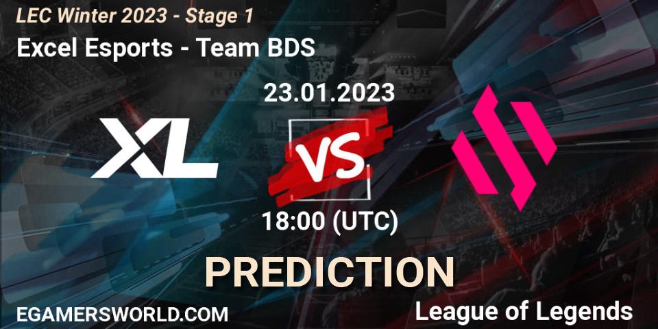 Excel Esports - Team BDS: прогноз. 23.01.2023 at 18:00, LoL, LEC Winter 2023 - Stage 1