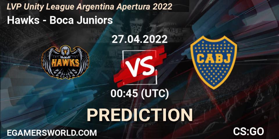 Hawks - Boca Juniors: прогноз. 27.04.2022 at 00:45, Counter-Strike (CS2), LVP Unity League Argentina Apertura 2022