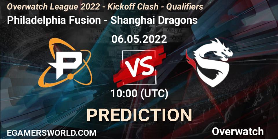 Philadelphia Fusion - Shanghai Dragons: прогноз. 20.05.22, Overwatch, Overwatch League 2022 - Kickoff Clash - Qualifiers