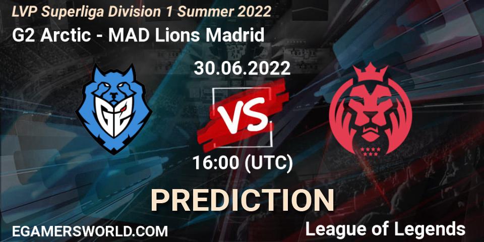G2 Arctic - MAD Lions Madrid: прогноз. 30.06.22, LoL, LVP Superliga Division 1 Summer 2022
