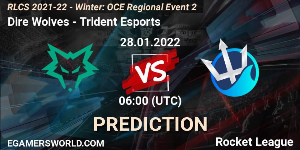 Dire Wolves - Trident Esports: прогноз. 28.01.22, Rocket League, RLCS 2021-22 - Winter: OCE Regional Event 2