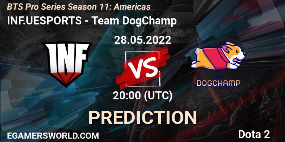 INF.UESPORTS - Team DogChamp: прогноз. 28.05.22, Dota 2, BTS Pro Series Season 11: Americas