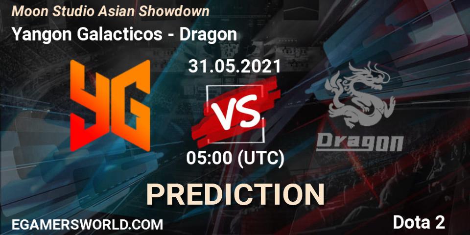 Yangon Galacticos - Dragon: прогноз. 31.05.2021 at 05:01, Dota 2, Moon Studio Asian Showdown