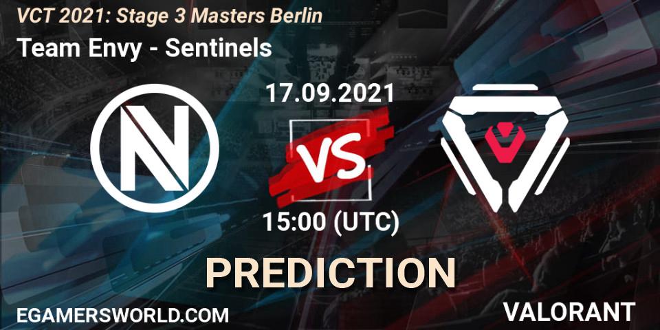 Team Envy - Sentinels: прогноз. 17.09.2021 at 20:30, VALORANT, VCT 2021: Stage 3 Masters Berlin