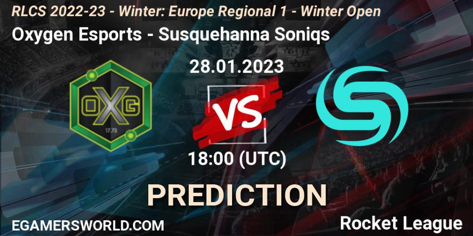 Oxygen Esports - Susquehanna Soniqs: прогноз. 28.01.23, Rocket League, RLCS 2022-23 - Winter: Europe Regional 1 - Winter Open