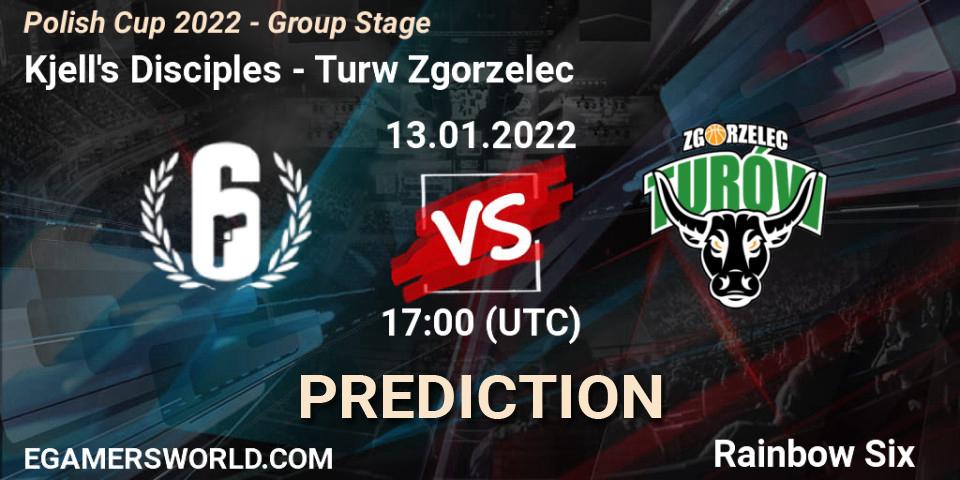 Kjell's Disciples - Turów Zgorzelec: прогноз. 13.01.2022 at 17:00, Rainbow Six, Polish Cup 2022 - Group Stage